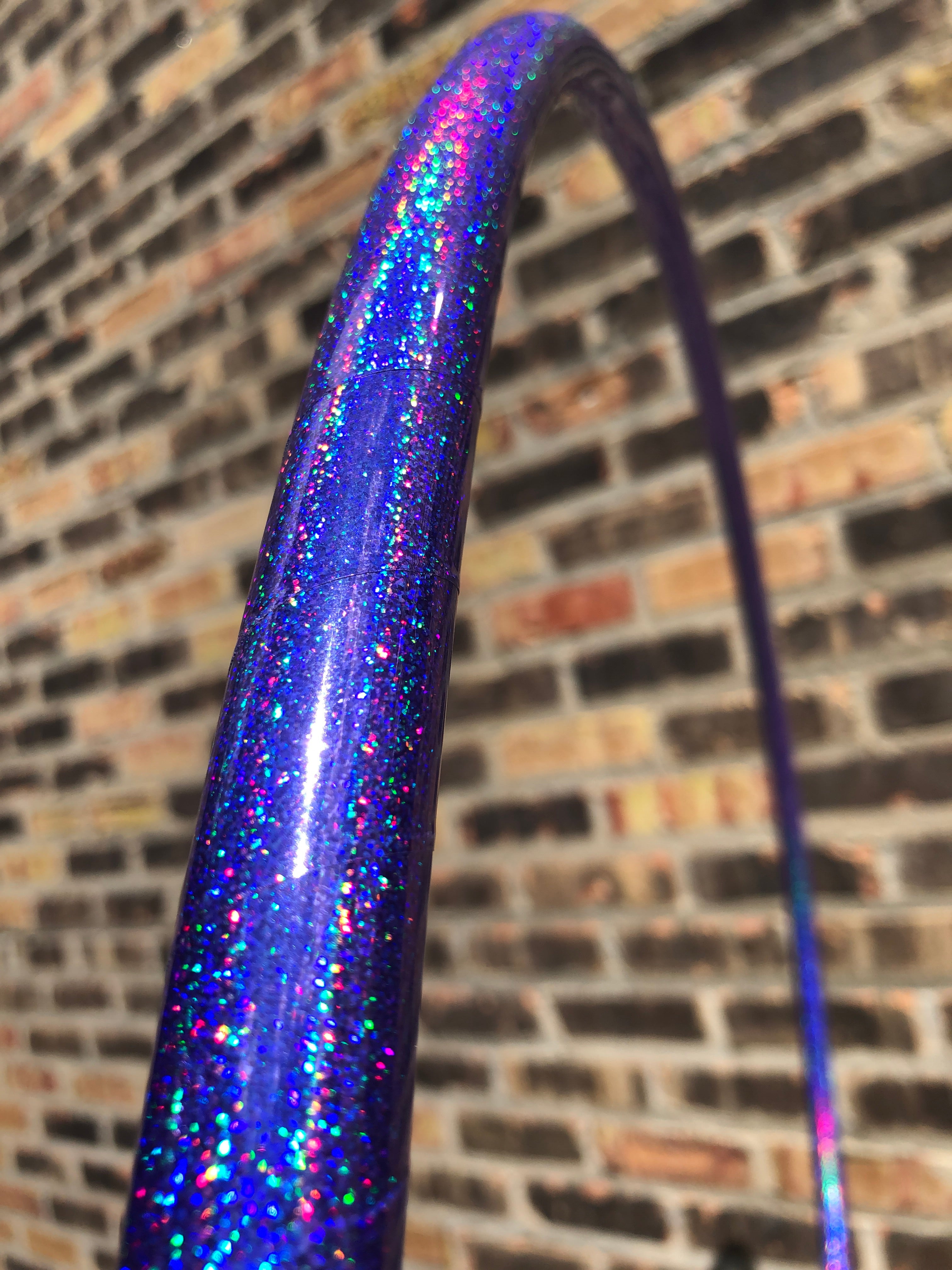 Purple Glitter Taped Hula Hoop