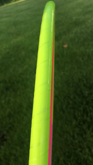 Highlighter Yellow & Silver High Intensity Half Reflective Taped Hoop