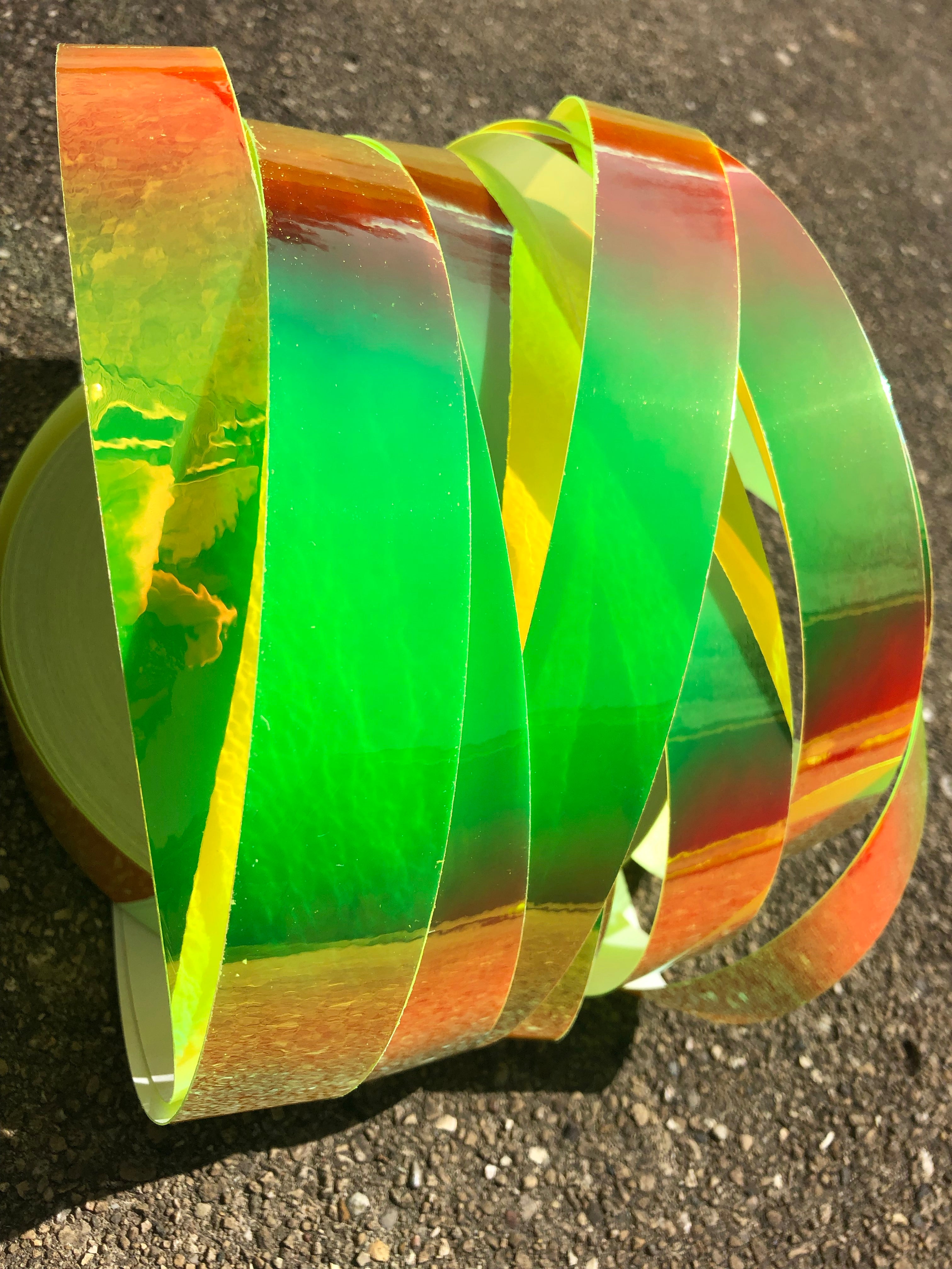 UV Firefly Color Shifting Transparent Taped Hula Hoop