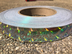 Holographic Fire Opal Taped Hula Hoop